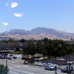 town and mountains